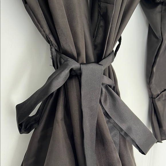 SHEIN Black Satin Robe - Picture 3 of 4